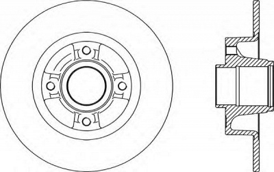 OPEN PARTS bda216510 -  Тормозной диск